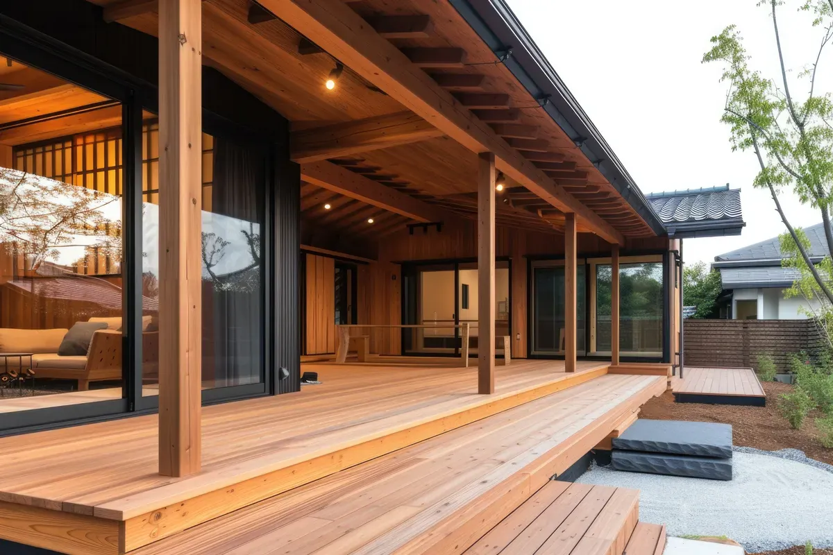 Covered Decks & Patio Roofs: outdoor deck or construction detail